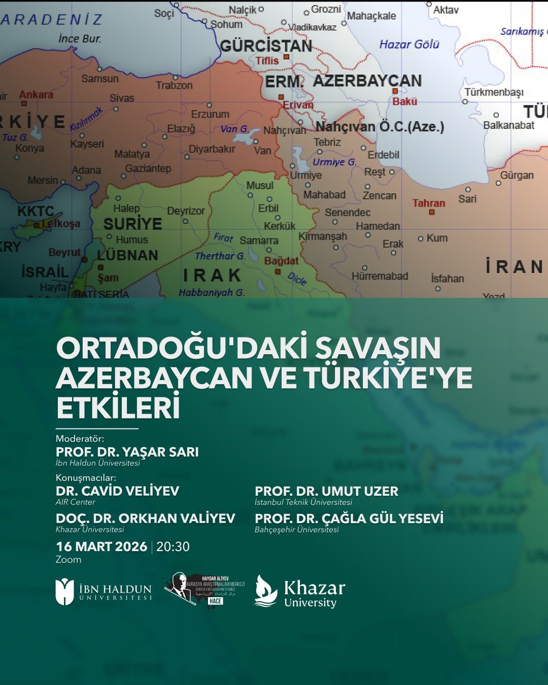 A webinar will be held on the topic "The Impact of the War in the Middle East on Azerbaijan and Türkiye"